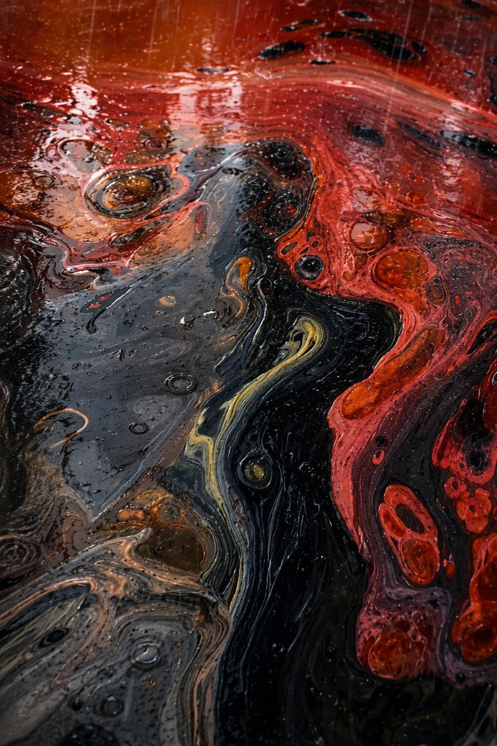 Embers in the Undertow — AI-influenced artwork by Chris Broussard